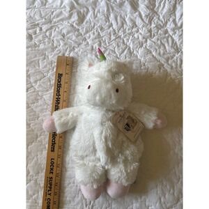 Warmies Microwavable Lavender Scented Plush Unicorn White Pink Rainbow Horn 13"